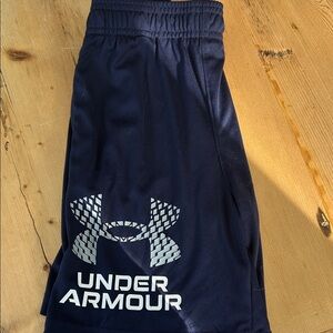 Under Armour Boy’s Dark Blue Athletic Shorts
